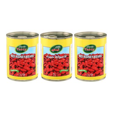 Tasty Red Kidney Beans 3 x 400 Gm, 8 Pieces Per Carton